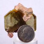 3.9cm Golden BARITE CRYSTALS Peru Translucent Mineral Specimen F353