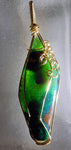 54carats 8.9cms GEM SILICA CHRYSOCOLLA Pendant Emeraldine Lily Mine Peru Cabochon Scenic Quartz Malachite Chalcedony Emerald Jade Color J530