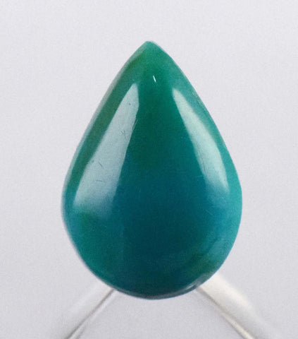 6carats GEM SILICA CHRYSOCOLLA Emeraldine Chalcedony Lily Mine Peru Cabochon Quartz Malachite Emerald Color Jade Color B884