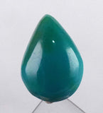 6carats GEM SILICA CHRYSOCOLLA Emeraldine Chalcedony Lily Mine Peru Cabochon Quartz Malachite Emerald Color Jade Color B884