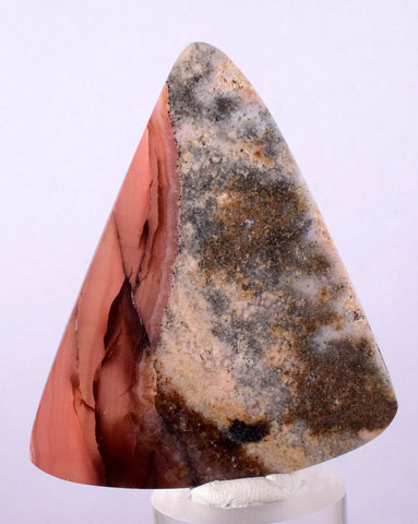 5.7cms RHODOCHROSITE QUARTZ PYRITE Peru Sculpture Slab Polished Art Decoration Jewelry Translucent Pendant Banded Mineral Specimen R333