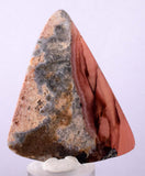 5.7cms RHODOCHROSITE QUARTZ PYRITE Peru Sculpture Slab Polished Art Decoration Jewelry Translucent Pendant Banded Mineral Specimen R333