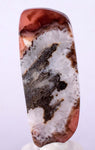 5.8cms RHODOCHROSITE QUARTZ Peru Sculpture Slab Polished Art Decoration Jewelry Translucent Pendant Banded Mineral Specimen R334