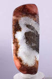 5.8cms RHODOCHROSITE QUARTZ Peru Sculpture Slab Polished Art Decoration Jewelry Translucent Pendant Banded Mineral Specimen R334