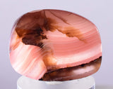 3cms RHODOCHROSITE QUARTZ Peru Sculpture Slab Polished Art Decoration Jewelry Translucent Pendant Banded Mineral Specimen R337