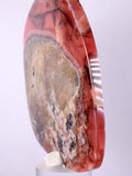 7.9cms RHODOCHROSITE QUARTZ Peru Sculpture Slab Polished Art Decoration Jewelry Translucent Pendant Banded Mineral Specimen R338