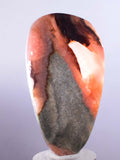 5.6cms RHODOCHROSITE QUARTZ Peru Sculpture Slab Polished Art Decoration Jewelry Translucent Pendant Banded Mineral Specimen R341