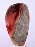 5.6cms RHODOCHROSITE QUARTZ Peru Sculpture Slab Polished Art Decoration Jewelry Translucent Pendant Banded Mineral Specimen R341