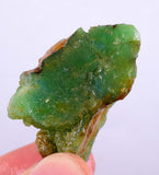 17Grams GEM SILICA CHRYSOCOLLA Rough Chalcedony Emerald Jade Color Lily Mine S46