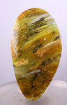 150cts BLUE OPAL CABOCHON Scenic Pendant Wire Wrap Caribean Peru Pendant Jewelry B886