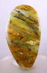 150cts BLUE OPAL CABOCHON Scenic Pendant Wire Wrap Caribean Peru Pendant Jewelry B886