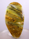150cts BLUE OPAL CABOCHON Scenic Pendant Wire Wrap Caribean Peru Pendant Jewelry B886