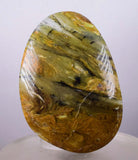 280cts BLUE OPAL CABOCHON Scenic Pendant Wire Wrap Caribean Peru Pendant Jewelry B887
