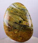 280cts BLUE OPAL CABOCHON Scenic Pendant Wire Wrap Caribean Peru Pendant Jewelry B887