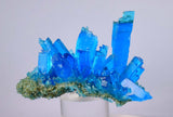 8.1cms NATURAL CHALCANTHITE  Unique Copper Druzy Peru Electric Blue Sharp Shiny Mineral Specimen Collector fe371