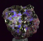 2.8cms RHODOCHROSITE FLUORITE QUARTZ Pyrite Crystal Rhombohedral Super Miniature Wuzhou Guangxi China Mineral Specimen R364