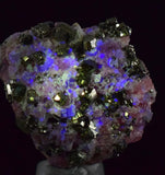 2.8cms RHODOCHROSITE FLUORITE QUARTZ Pyrite Crystal Rhombohedral Super Miniature Wuzhou Guangxi China Mineral Specimen R364