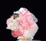1.6cm RHODOCHROSITE CALCITE QUARTZ Pyrite Gem Crystal Pagoda Tree Rhombohedral Super Miniature Wuzhou Guangxi China Mineral Specimen R370