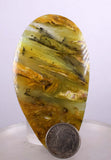 150cts BLUE OPAL CABOCHON Scenic Pendant Wire Wrap Caribean Peru Pendant Jewelry B886
