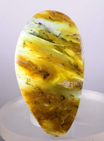 150cts BLUE OPAL CABOCHON Scenic Pendant Wire Wrap Caribean Peru Pendant Jewelry B886