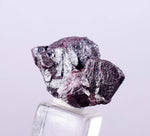 1.7cm PROUSTITE RUBY SILVER Twin Crystal Peru Sulfosalt Translucent Red 2000 Discovery Uchuchaccua Mine Mineral Specimen HE252