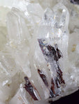 8.9cms HUBNERITE QUARTZ CRYSTALS Mineral Specimen Collector Peru M199