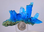 8.1cms NATURAL CHALCANTHITE  Unique Copper Druzy Peru Electric Blue Sharp Shiny Mineral Specimen Collector fe371