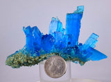 8.1cms NATURAL CHALCANTHITE  Unique Copper Druzy Peru Electric Blue Sharp Shiny Mineral Specimen Collector fe371