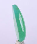 5carats GEM SILICA CHRYSOCOLLA Emeraldine Chalcedony Lily Mine Peru Cabochon Quartz Malachite Emerald Color Jade Color B902