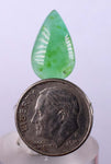 5carats GEM SILICA CHRYSOCOLLA Emeraldine Chalcedony Lily Mine Peru Cabochon Quartz Malachite Emerald Color Jade Color B902