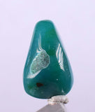 7.5carats GEM SILICA CHRYSOCOLLA Emeraldine Chalcedony Lily Mine Peru Tumbled Quartz Malachite Emerald Color Jade Color B903