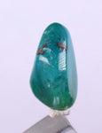 7carats GEM SILICA CHRYSOCOLLA Emeraldine Chalcedony Lily Mine Peru Tumbled Quartz Malachite Emerald Color Jade Color B904