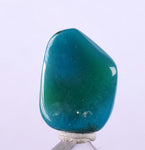 8 carats GEM SILICA CHRYSOCOLLA Emeraldine Chalcedony Lily Mine Peru Tumbled Quartz Malachite Emerald Color Jade Color B907