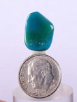 8 carats GEM SILICA CHRYSOCOLLA Emeraldine Chalcedony Lily Mine Peru Tumbled Quartz Malachite Emerald Color Jade Color B907