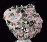 2.8cms RHODOCHROSITE FLUORITE QUARTZ Pyrite Crystal Rhombohedral Super Miniature Wuzhou Guangxi China Mineral Specimen R364