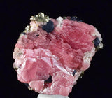 2.8cms RHODOCHROSITE FLUORITE QUARTZ Pyrite Crystal Rhombohedral Super Miniature Wuzhou Guangxi China Mineral Specimen R364