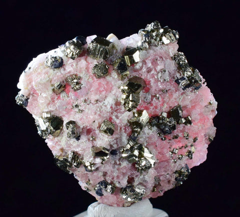 2.8cms RHODOCHROSITE FLUORITE QUARTZ Pyrite Crystal Rhombohedral Super Miniature Wuzhou Guangxi China Mineral Specimen R364