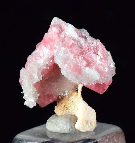 1.6cm RHODOCHROSITE CALCITE QUARTZ Pyrite Gem Crystal Pagoda Tree Rhombohedral Super Miniature Wuzhou Guangxi China Mineral Specimen R370