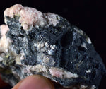 6.3cms RHODOCHROSITE ROSETTE PYRITE Galena Peru Pink Red Botryoidal Crystals  Natural Sculpture Mineral Specimen R376