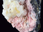 5.1cms RHODOCHROSITE ROSETTE QUARTZ  Peru Pink Crystals Needles Collector Mineral Specimen R378