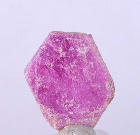 6.5cts RUBY CRYSTAL CORUNDUM Natural Hexagon Translucent Mineral Specimen Gemstone Y62
