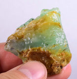 26grs BLUE OPAL ROUGH Peru Rough Scenic Quality Translucent Jewelry O658