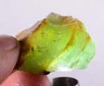 26grs BLUE OPAL ROUGH Peru Rough Scenic Quality Translucent Jewelry O658
