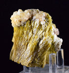 8.5ms EPIDOTE CALCITE CRYSTALS Cluster Peru Green Color Mineral Specimen C877