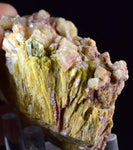 7ms EPIDOTE CALCITE CRYSTALS Cluster Peru Green Color Mineral Specimen C878