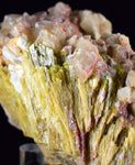 7ms EPIDOTE CALCITE CRYSTALS Cluster Peru Green Color Mineral Specimen C878