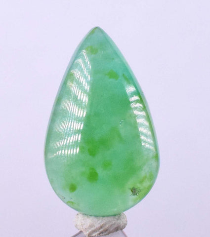 5carats GEM SILICA CHRYSOCOLLA Emeraldine Chalcedony Lily Mine Peru Cabochon Quartz Malachite Emerald Color Jade Color B902