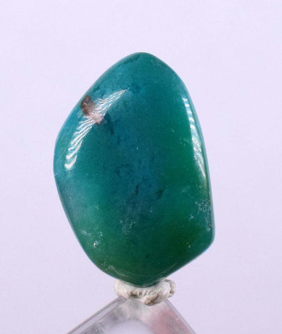 7carats GEM SILICA CHRYSOCOLLA Emeraldine Chalcedony Lily Mine Peru Tumbled Quartz Malachite Emerald Color Jade Color B904