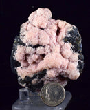 6.3cms RHODOCHROSITE ROSETTE PYRITE Galena Peru Pink Red Botryoidal Crystals  Natural Sculpture Mineral Specimen R376