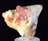 4.4cms RHODOCHROSITE RHOMBOHEDRAL QUARTZ Premium Miniature Crystals Huayllapon Pasto Bueno Mine Peru Collector Mineral Specimen R388